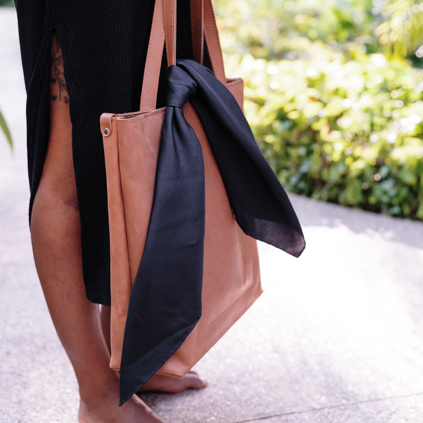 Classic Silk Scarf in Black